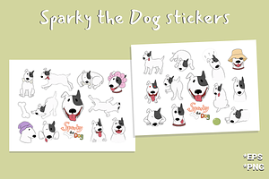 Sparky The Dog Stickers