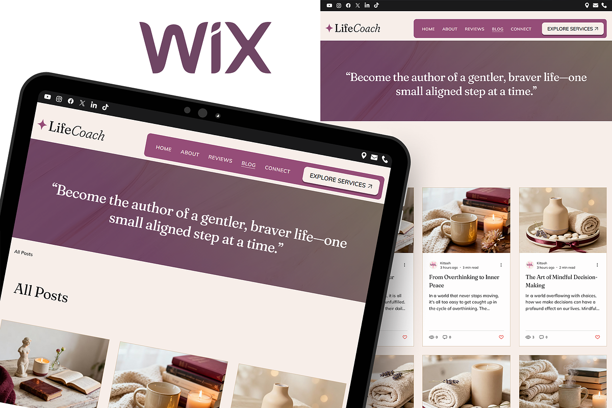 Life Coach & Therapy Website, a Wix Template by Kitteeh (Photo 11 of 20)