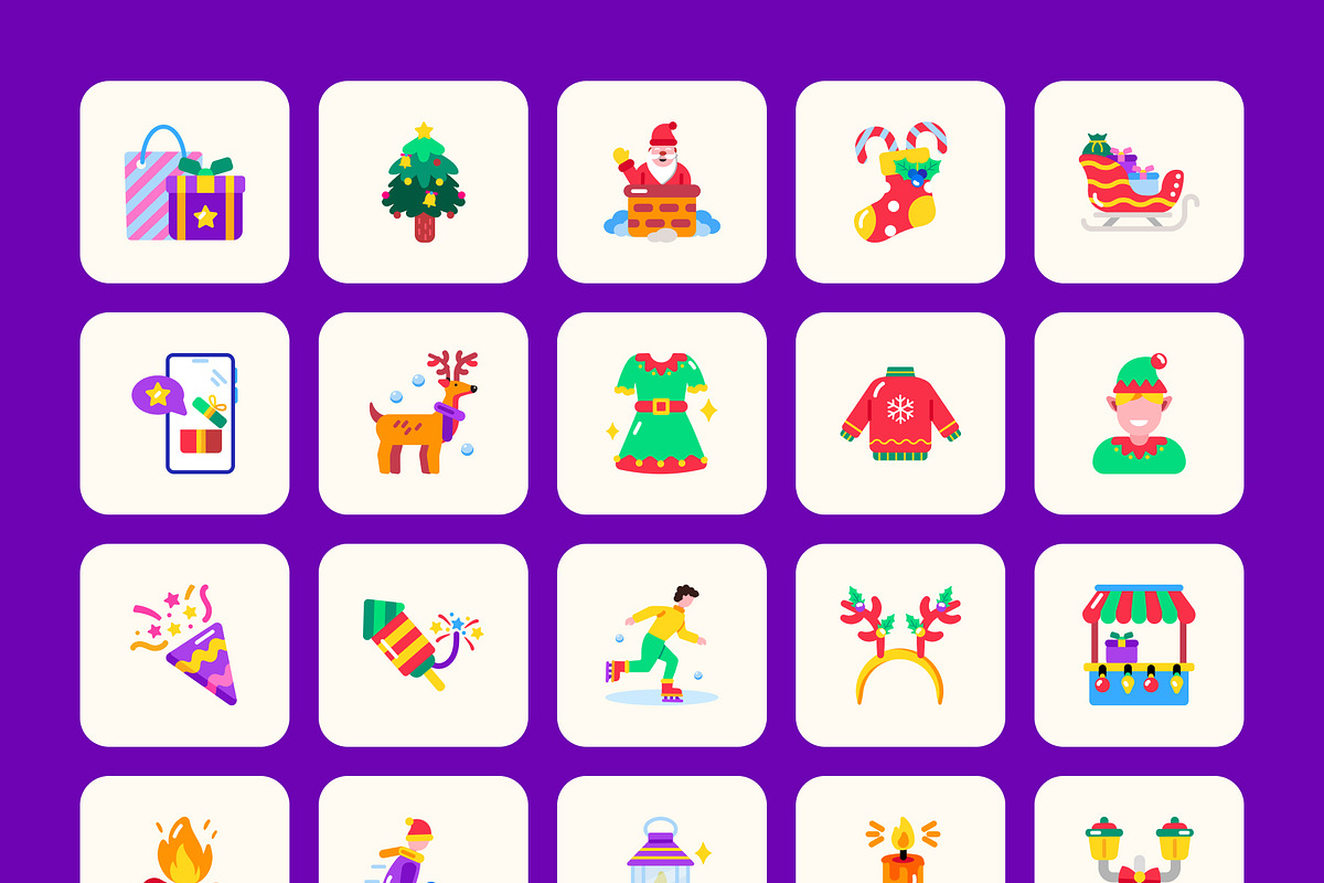 Joyful Holiday Icon Set, an Emoji Icon by Prosymbols (Photo 9 of 13)