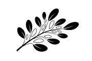 Botanical Leaf Silhouette Bundle, an Illustration by Creativeshirt (Thumbnail 33 of 51)