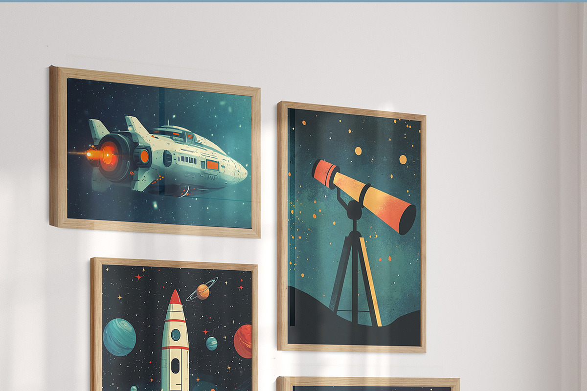 Boys Nursery Room Print Bundle, a Background Graphic by Artemsky (Photo 20 of 22)