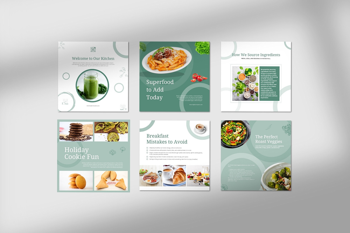 Food & Restaurant Instagram Bundle, a Social Media Template by TheBrightGrap (Photo 14 of 23)
