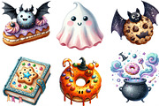 Watercolor Halloween Spooky Bakery, an Illustration by Designking (Thumbnail 3 of 4)
