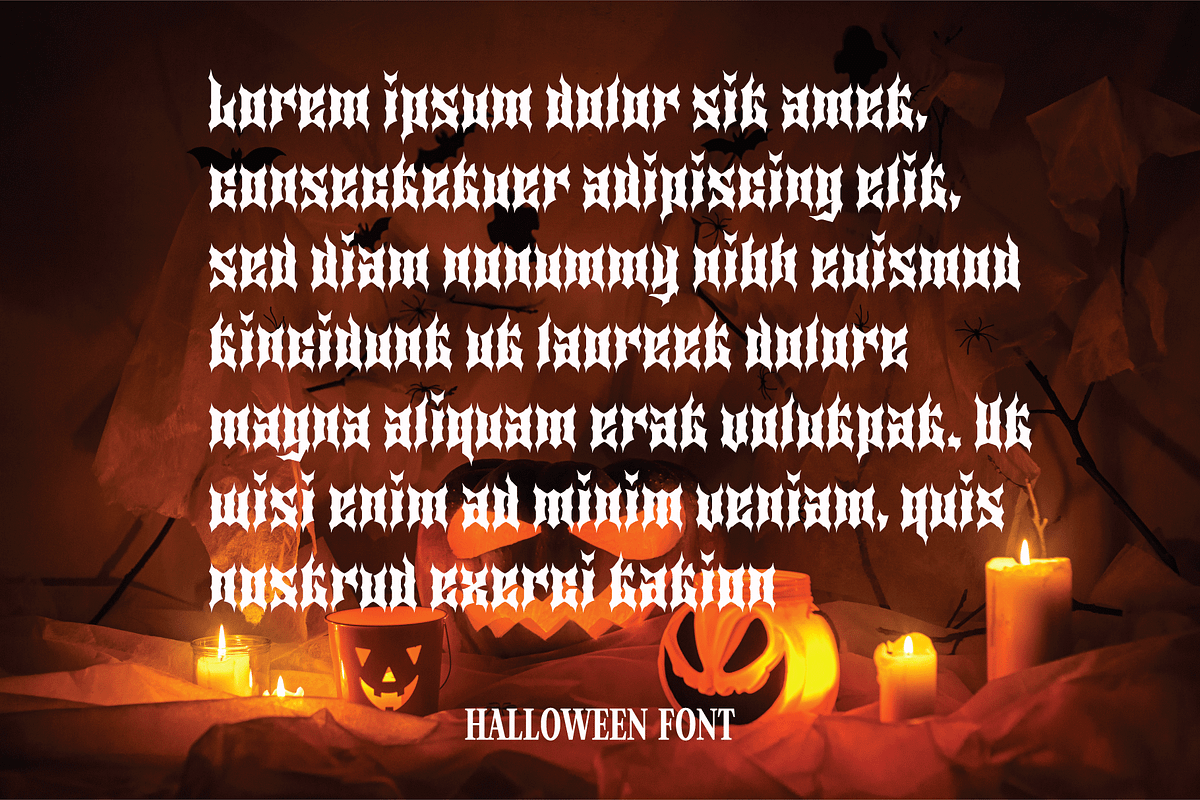 Raven Faith - Halloween font, a Script Font by Design House (Photo 2 of 3)