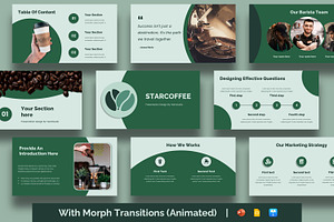 Morph Coffee Presentation Template, a Presentation Template by BumbleGraph Studio