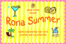 Rona Summer Warm Handwritten Font