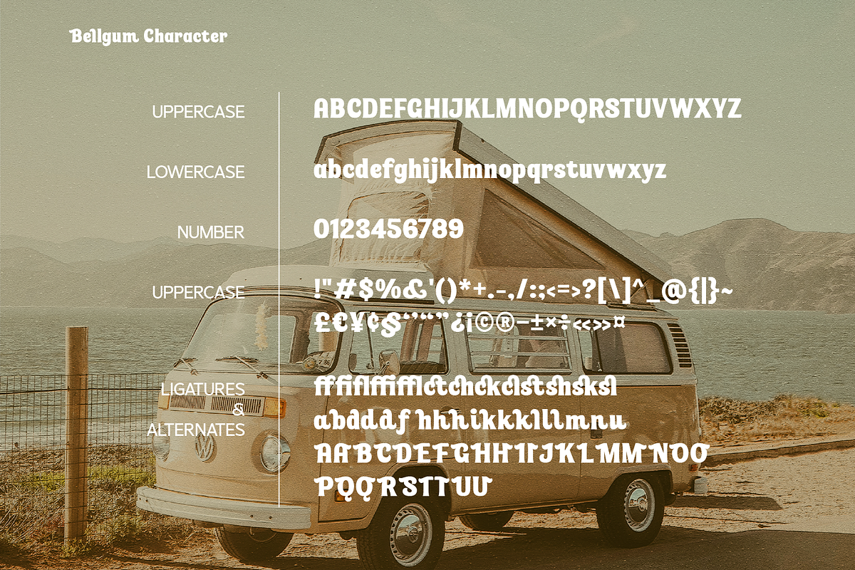 SS Bellgum - Retro Bold Serif, a Serif Font by Typocracy Studio (Photo 9 of 9)