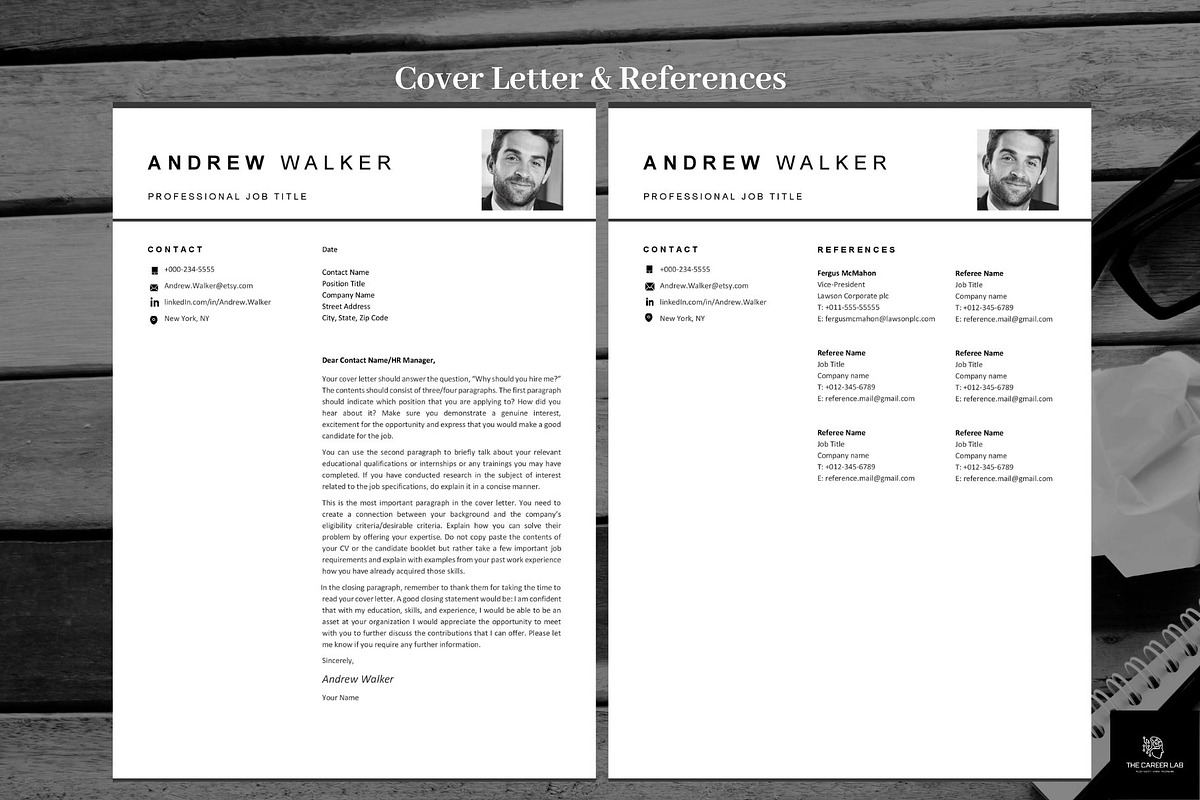 Resume/CV with Photo template, a Resume Template by The Career Lab (Photo 6 of 10)
