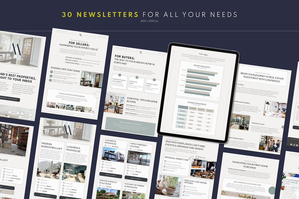 Real Estate Newsletter Template, an Email Template by Glow Muse Studio (Photo 5 of 10)