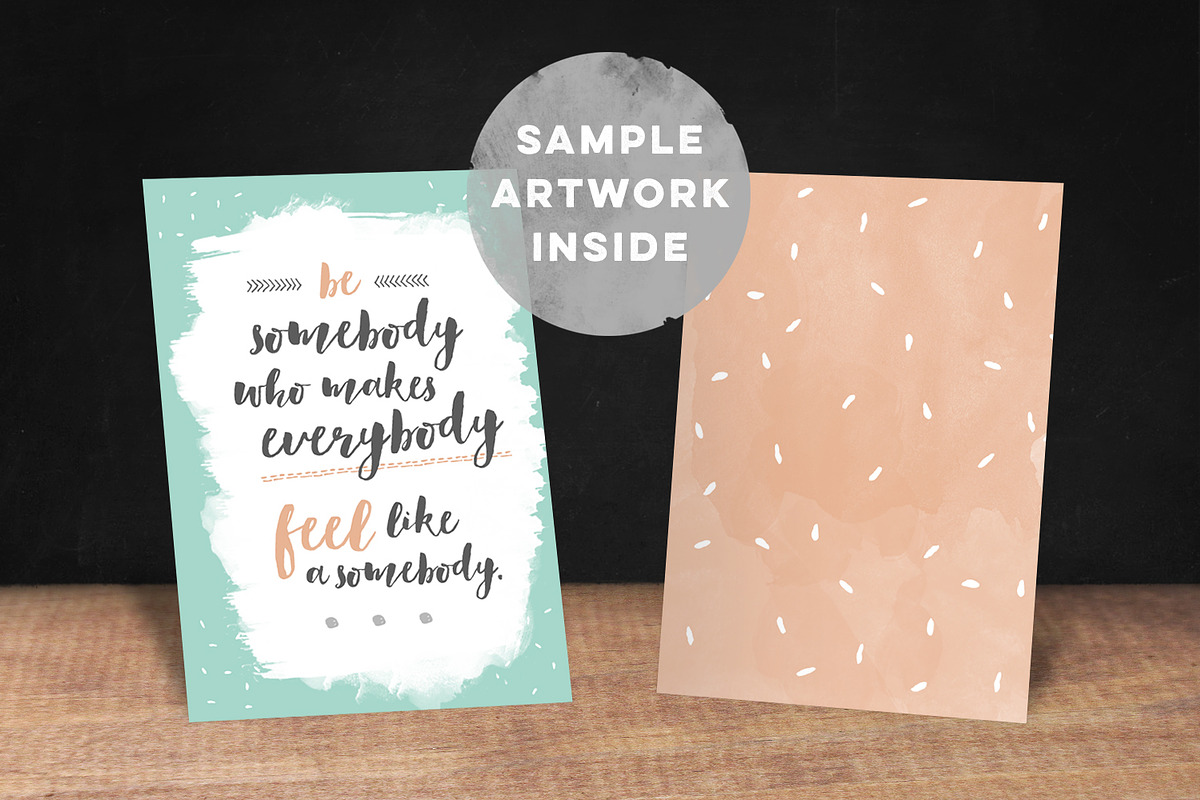 Double-sided Invitation Mockup, a Print Template by Hype Your Prints (Photo 2 of 3)