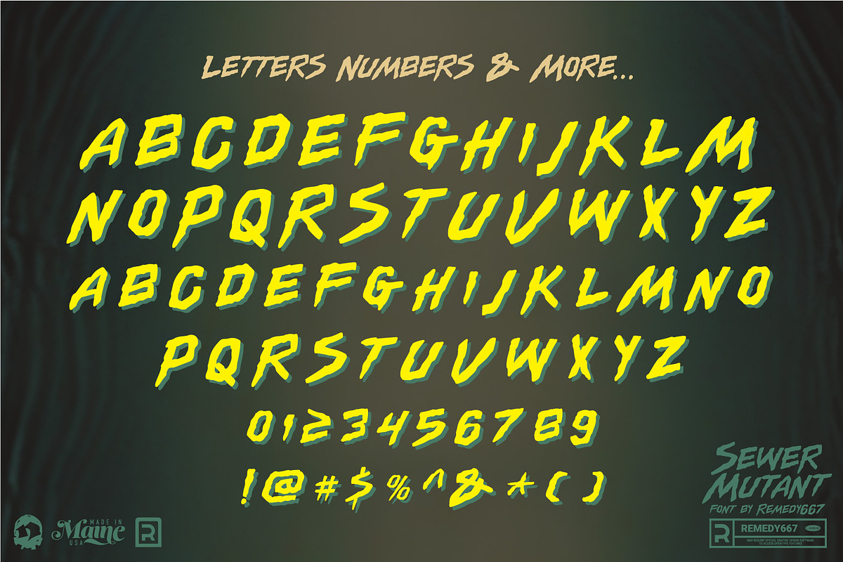 Sewer Mutant - Spooky Comic Font, a Handwritten Font by Remedy667 (Photo 5 of 6)