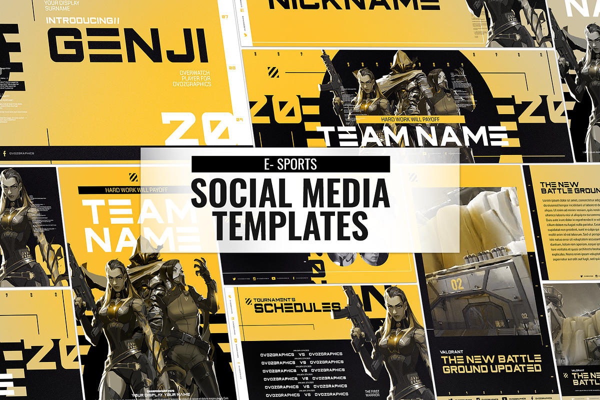 E - Sports Social Media Template, a Social Media Template by Creathift (Photo 1 of 7)