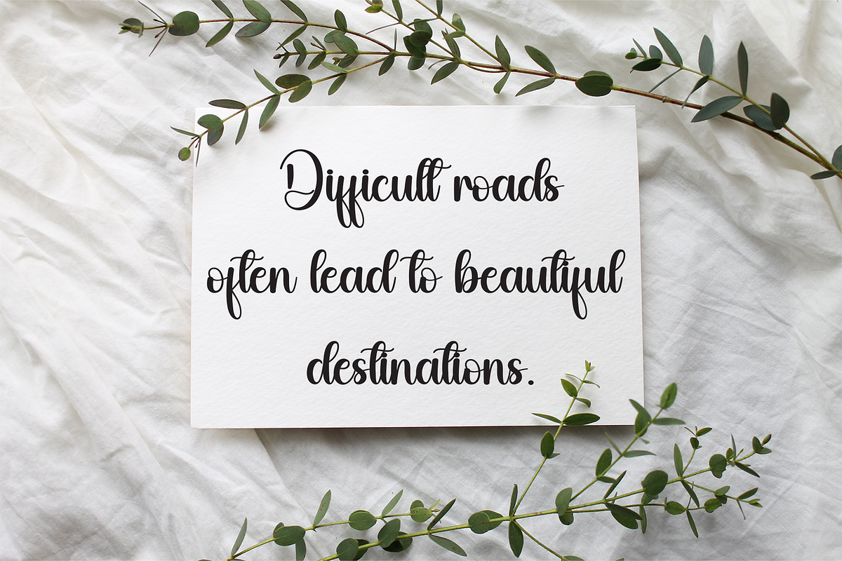 Delightful | Script Font, a Handwritten Font by Scratchones (Photo 2 of 9)