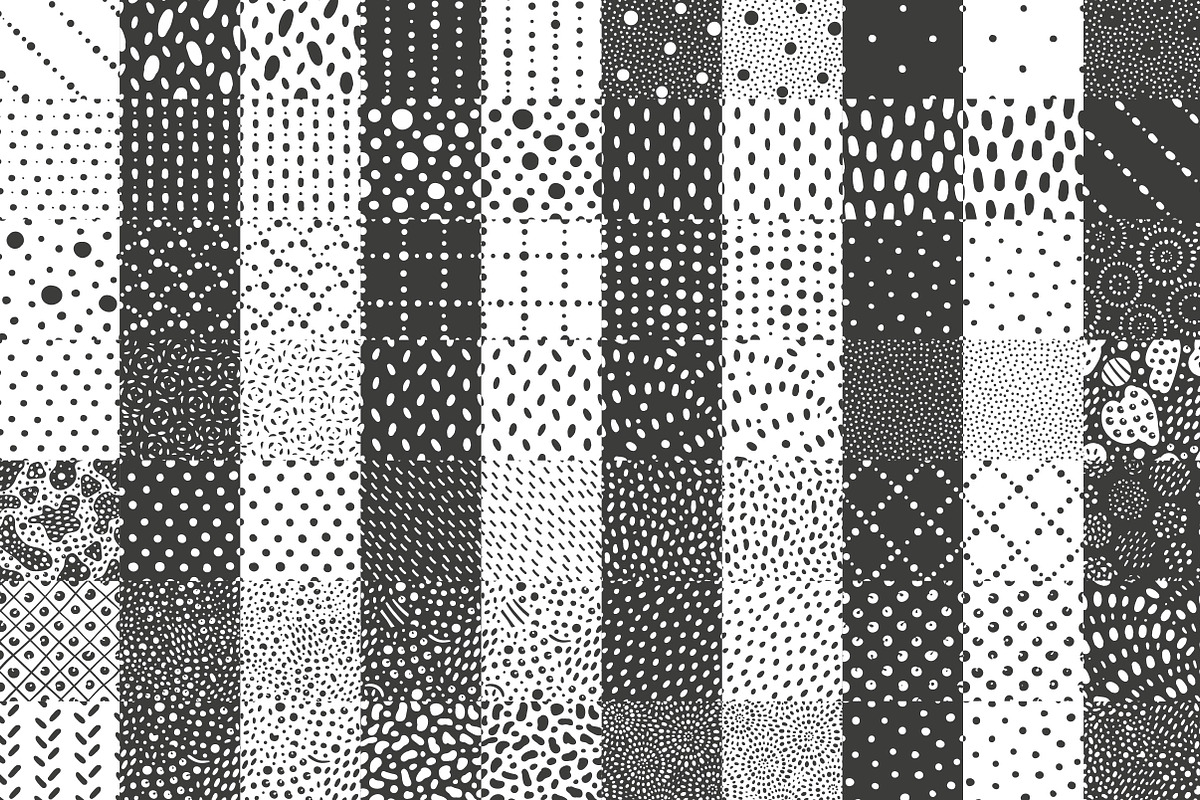 Spots and dots patterns set, a Pattern Graphic by KatiaZhe (Photo 11 of 12)