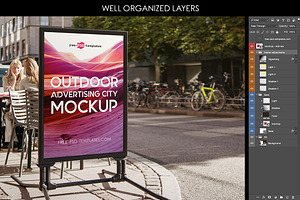 Outdoor Advertising City Mock-Up V1