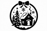 Christmas Ornament Laser Cut Bundle, a Graphic by Creativeshirt (Thumbnail 13 of 16)