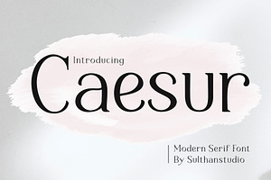Caesur, a Serif Font by Sulthan Studio