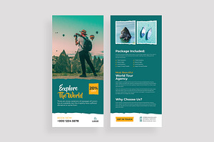 Travel Rack Card or Dl Flyer, a Flyer Template by Shahjahangdb1