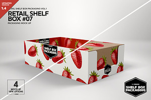 Retail Shelf Box 07 Packaging Mockup