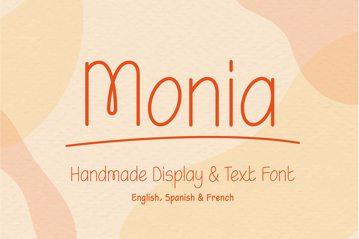 Monia - Handmade Display & Text Font, a Sans Serif Font by HelloUnanimity (Photo 1 of 4)