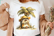 Whimsical Summer Hedgehog PNG, an Animal Illustration by CreationArt (Thumbnail 6 of 7)