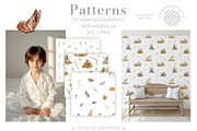 Woodland Animals Watercolor Clipart, an Illustration by Alisles (Thumbnail 3 of 18)