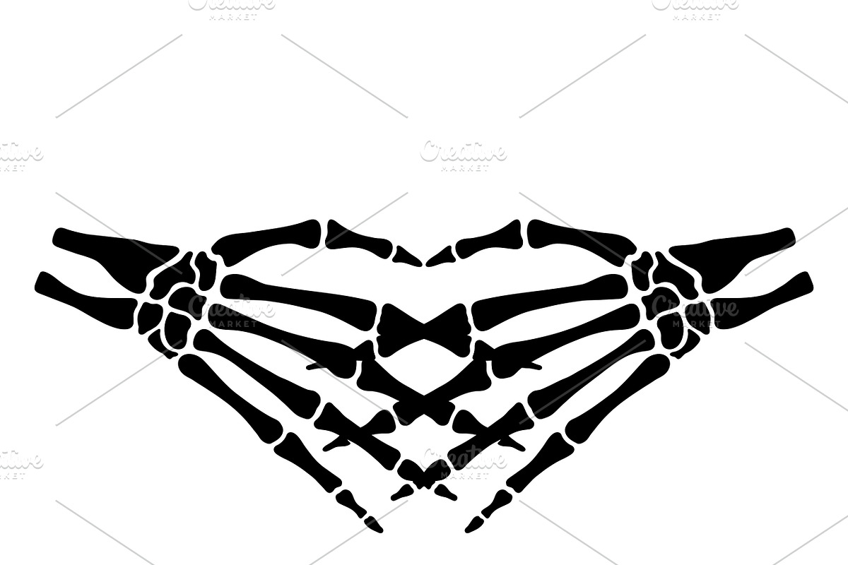 Skeleton Fingers Set, Cut Files, a Person Illustration by Watercolor_Vector Graphic (Photo 13 of 16)