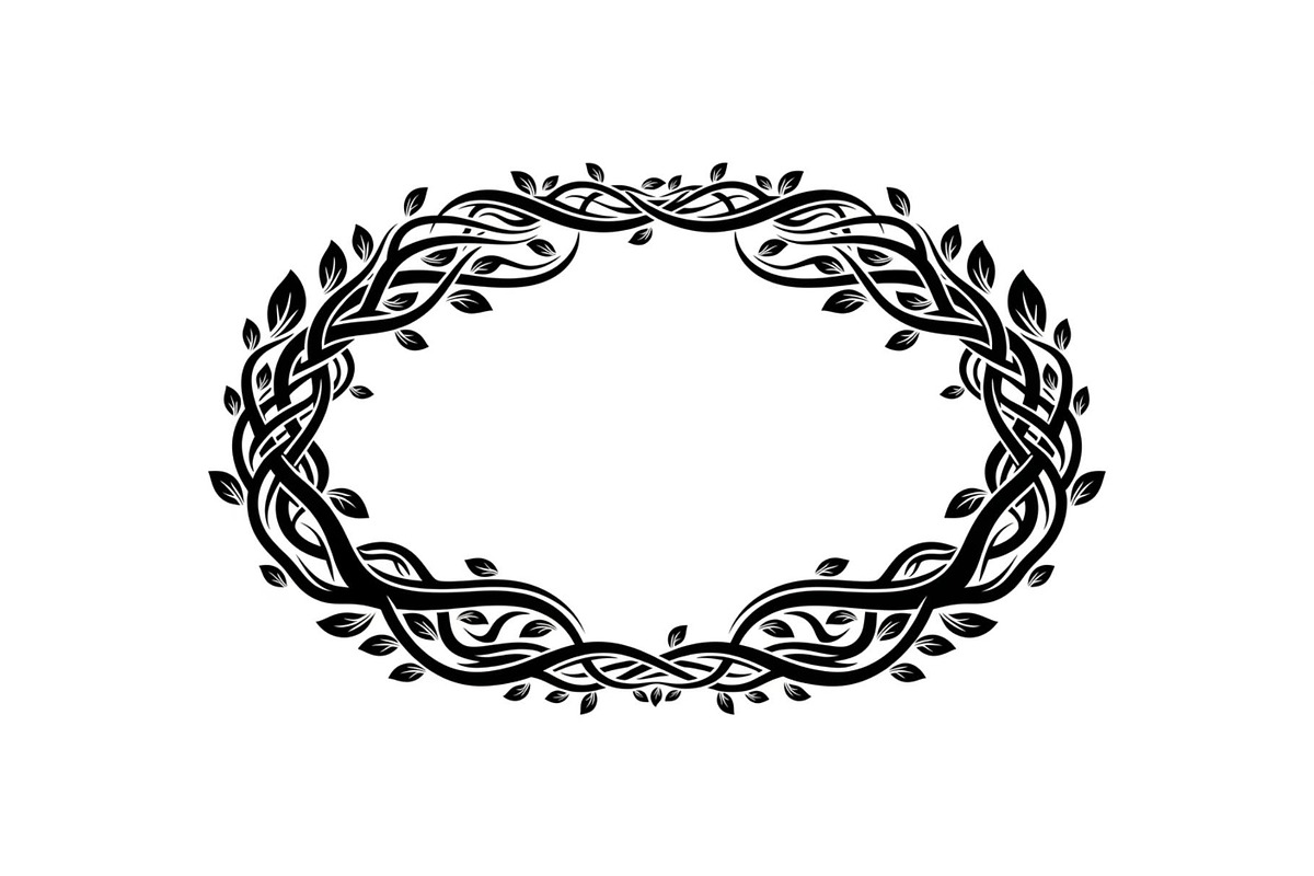 Nature Wreath Frame Vector Bundle, an Illustration by jahid234 (Photo 5 of 51)