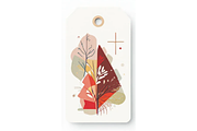 Geometric Christmas Gift Tag Clipart, a Decorative Illustration by Creative design (Thumbnail 7 of 7)