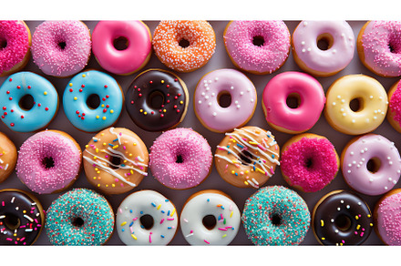 sprinkles colorful donut food ai, a Background Photo by pikepicture