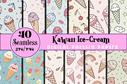 Kawaii Ice-Cream Digital Papers, an Arts & Entertainment Photo by Wow Magic (Thumbnail 1 of 2)