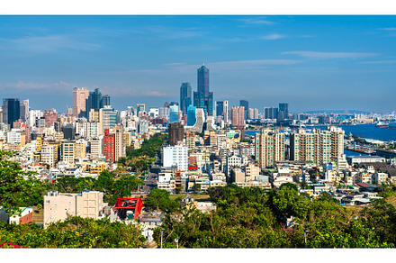 Skyline of Kaohsiung city in Taiwan, an Architecture Photo by Leonid Andronov