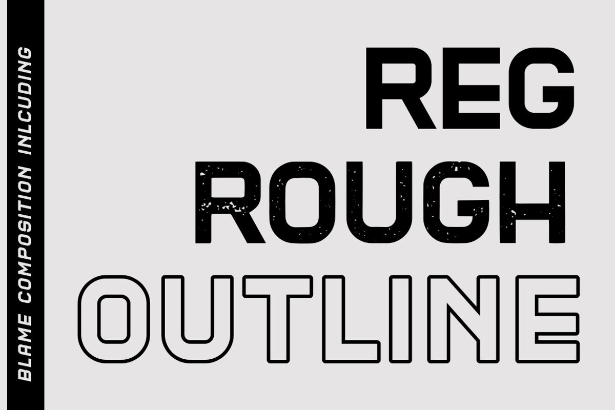 Blame // A Strong Sans and Serif preview 2