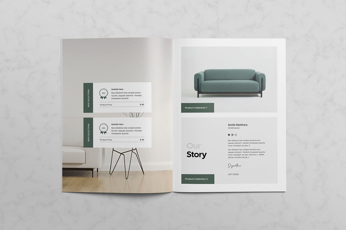 Product Catalog Template, a Brochure Template by KreateTribe (Photo 7 of 9)