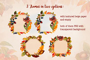 Fall Vibes watercolor floral clipart, an Illustration by Nadya Saen Art (Thumbnail 9 of 15)