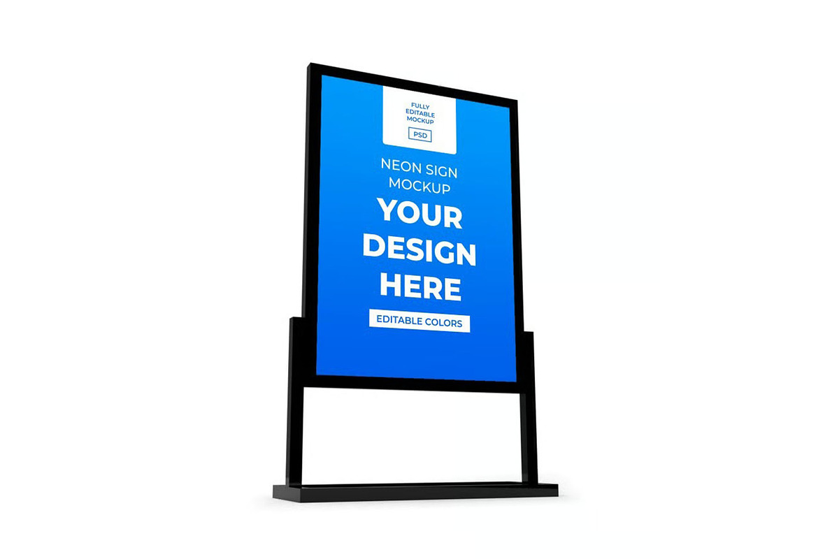 Neon Sign Box Mockup Template Set, a Packaging Mockup by DesignRushMarket (Photo 7 of 11)