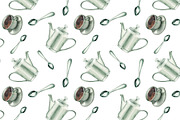 Watercolor breakfast set, a Pattern Graphic by lenavetka87 (Thumbnail 3 of 3)
