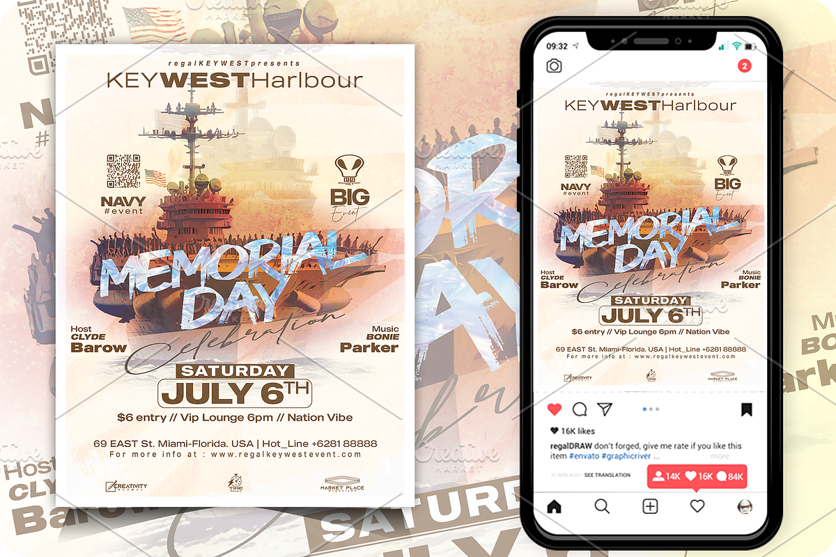 Nation Event Flyer, a Flyer Template by regalDRAW