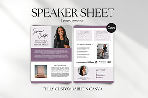 Speaker Media Kit Template, a Design Template by Business Chic