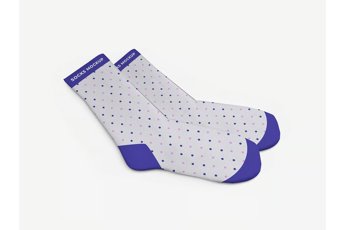 Socks Mockup Template Set, an Advertising Mockup by DesignRushMarket (Photo 10 of 11)