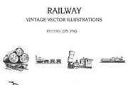 Vintage Vector Illustrations Bundle, a Food Illustration by TheBlackPixelCo (Thumbnail 4 of 17)