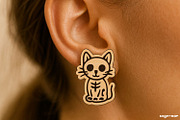 Halloween Stud Earrings Bundle, an Illustration by svgocean (Thumbnail 3 of 8)