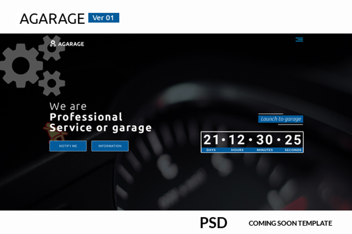 Agarage coming soon version 01, a Templates & Theme by Kayytechin Shop (Photo 1 of 3)