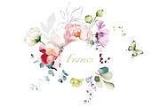 Watercolor tropical flowers, a Decorative Illustration by Lisima (Thumbnail 6 of 11)