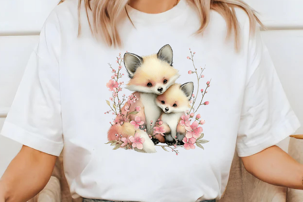 Whimsical Mother's Day fox Clipart, an Illustration by Designworld (Photo 7 of 8)