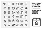 Ramadhan And Eid Icon Pack, an Outline Icon by erifqizeicon (Thumbnail 1 of 3)