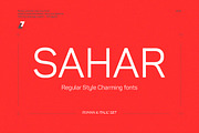 Sahar Regular (Roman & Italic), a Sans Serif Font by Lella7 (Thumbnail 1 of 11)
