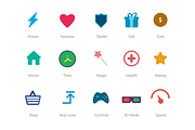 Flat Game UI Buttons/Icons, an Icon by Saif71 - Shop (Thumbnail 3 of 3)