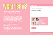 Canva Email Signature Bundle, an Email Template by SunshineStudioBoutique (Thumbnail 2 of 9)