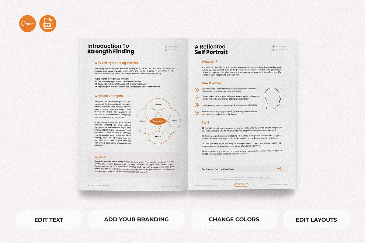 Strengths Discovery Workbook, a Templates & Theme by AndrewPixel (Photo 2 of 9)